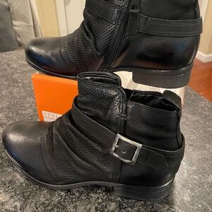 Miz Mooz NYC Leather Ankle Boots with Buckle - Suzy EU39 US Size 8.5-9